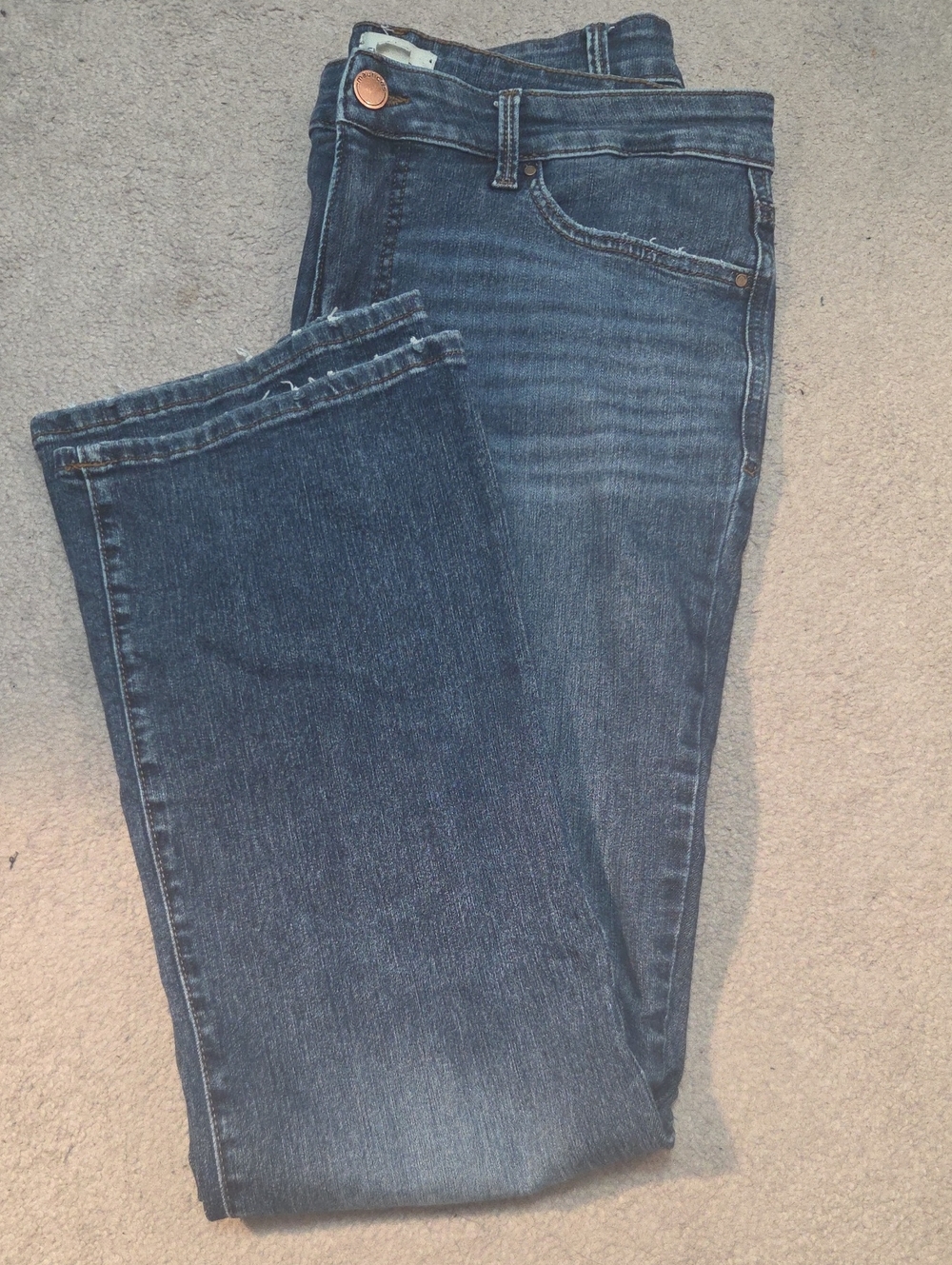 Bootleg Women's blue jeans